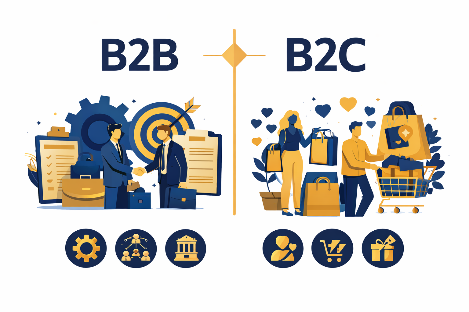 تفاوت بازاریابی B2B و B2C چیست